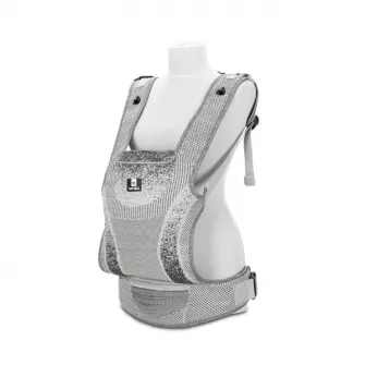 Marsupiu ergonomic pentru bebelusi, Lorelli, Mia, pozitii multiple de purtare, 4-36 luni, Grey