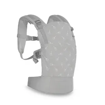 Marsupiu ergonomic pentru copii Wally, Lorelli, din bumbac/poliester, pliabil, buzunar frontal, centuri ajustabile pentru umar si talie, 0-20 Kg, Grey Floral