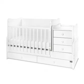 Mobilier multifunctional, Lorelli, Maxi Plus, 70 x 160 cm, transformabil, Trio White