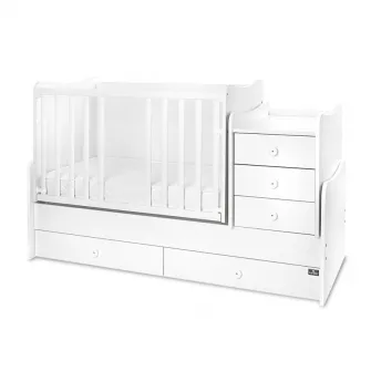 Mobilier multifunctional, Lorelli, Maxi Plus, 70 x 160 cm, transformabil, Trio White