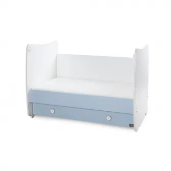 Patut balansoar, Lorelli, Dream, 60 x 120 cm, transformabil, White Baby Blue