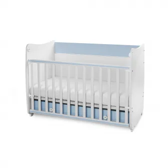 Patut balansoar, Lorelli, Dream, 60 x 120 cm, transformabil, White Baby Blue