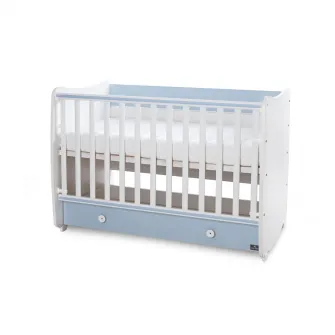 Patut balansoar, Lorelli, Dream, 60 x 120 cm, transformabil, White Baby Blue