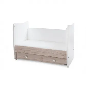 Patut balansoar, Lorelli, Dream, 60 x 120 cm, transformabil, White Light Oak