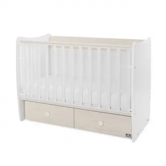 Patut balansoar, Lorelli, Matrix, 60 x 120 cm, transformabil, White Light Oak
