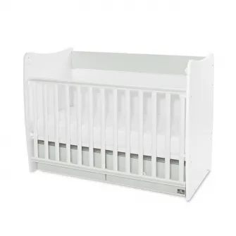 Patut balansoar, Lorelli, Matrix, 60 x 120 cm, transformabil, White Milky Green