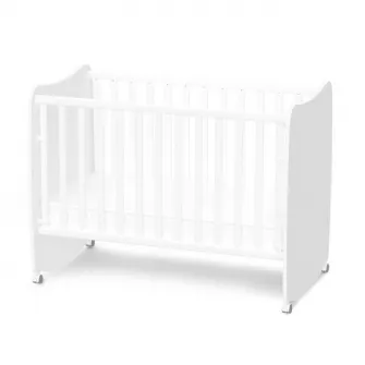 Patut bebe, Lorelli, Stars, 60 x 120 cm, cu functie de leganare, transformabil in casuta, White