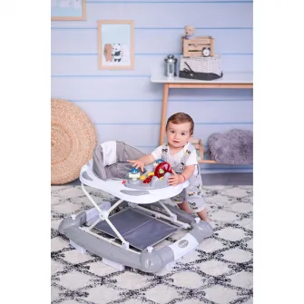 Premergator leagan School, Lorelli, cu eurobaza, albastru, 65 x 72 x 50 cm