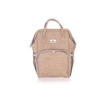 Rucsac accesorii bebelusi, Lorelli, Tina, multiple compartimente, Beige