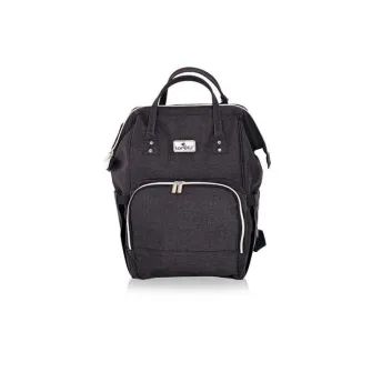Rucsac accesorii bebelusi, Lorelli, Tina, multiple compartimente, Black, colectie 2021