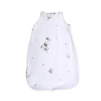 Sac de dormit de iarna Lorelli, bumbac ranforce, Giraffe White, 85 cm, pentru 0-18 luni