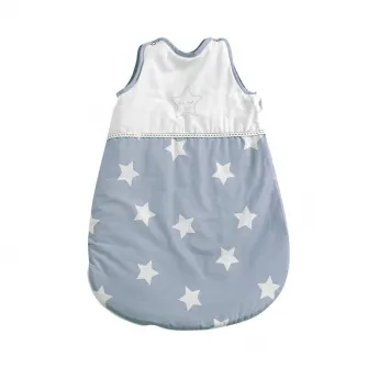 Sac de dormit de iarna, 0-6 luni, Stars Blue Grey Mist