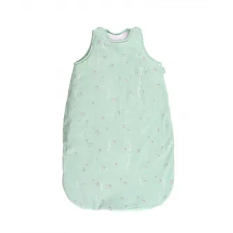 Sac de dormit de iarna, 85 cm, 12-18 luni, bumbac ranforce, captusit, cu umplutura din poliester, Sleep and Dream Green
