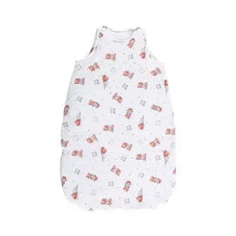 Sac de dormit de vara, Lorelli, 85 cm, 12-18 luni, bumbac ranforce, Bears & Pillows Beige
