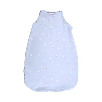 Sac de dormit de vara, Lorelli, 85 cm, 12-18 luni, bumbac ranforce, Train Blue