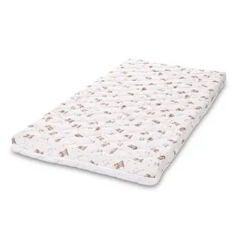 Saltea pat, 2 straturi cocos si spuma elastica, Lorelli, Holiday, 60 x 120 x 10 cm, Bear Pillow Beige