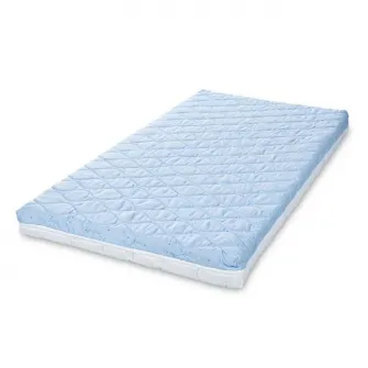 Saltea pat, 2 straturi cocos si spuma elastica, Lorelli, Holiday, 60 x 120 x 10 cm, Blue Sky