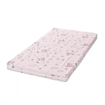 Saltea pat, Lorelli, Classic, 60 x 120 x 6 cm, spuma elastica, Pink Ballerina Bear
