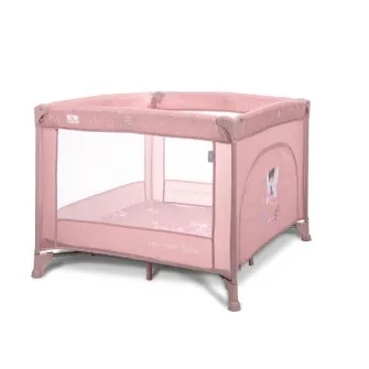 Tarc de joaca, Lorelli, Play N Relax, 100x100x75 cm, deschidere laterala cu fermoar, geanta de transport, Blush Pink Fairy