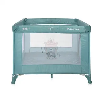 Tarc de joaca, Lorelli, Playground, 100 x 100 cm, 0-36 luni, salteluta, usa cu fermoar, geanta transport, mecanism dublu de siguranta, Artic Indian