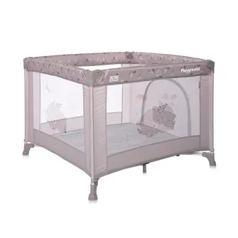Tarc de joaca, Lorelli, Playground, 100 x 100 cm, 0-36 luni, salteluta, usa cu fermoar, geanta transport, mecanism dublu de siguranta, String Dream