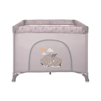 Tarc de joaca, Lorelli, Playground, 100 x 100 cm, 0-36 luni, salteluta, usa cu fermoar, geanta transport, mecanism dublu de siguranta, String Dream