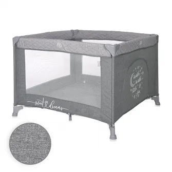 Tarc de joaca, Sunny Playground, 0-36 luni, maxim 15 kg, pliabil, mecanism siguranta, saltea 2 cm si sezut intarit, Cool Grey Star