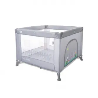 Tarc de joaca tip casuta, Lorelli, My Place, 100 x 100 x 125 cm, Grey