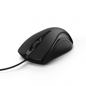 Hama Mouse optic cu fir "MC-200", 3 butoane, negru 