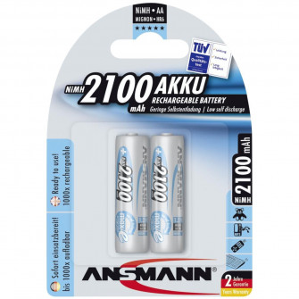 maxE NiMH rechargeable battery Micro AA / HR03 / 1.2V, 2100mAh 2 pack