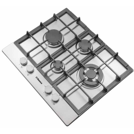 Plita cu gaz incorporabila Hansa BHGI65135, 4 arzatoare, Inox
