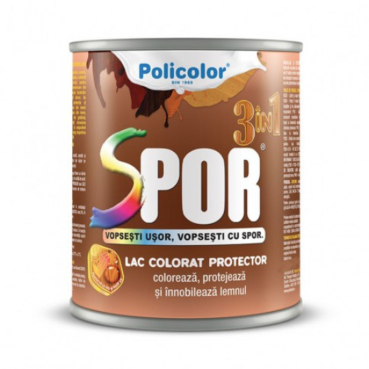 Lac Pentru Lemn Spor 3 In 1 Cires Interior Exterior 0 75 L