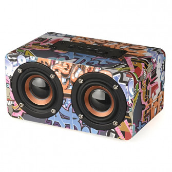 Bluetooth Speaker Super Bass W5, Power 10W, Graffiti