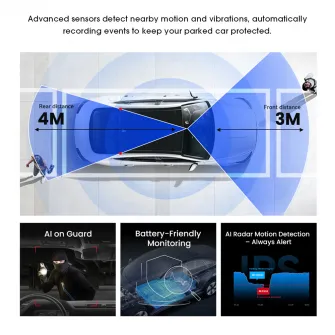 DDPai Dash Cam N5 Dual 2026 + Rear Camera