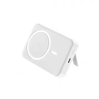 Foneng Power Bank Foldable Kickstand Magnetic Wireless 10000 mAh, 15W+ PD20W, White