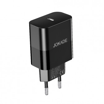 Jokade Wall Charger Single Port 1*Type-C 30W 5A JB072, Black
