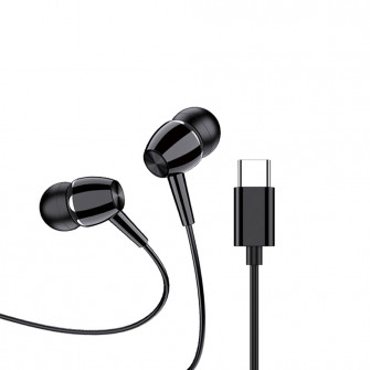 Ksiga Earphone with Mic Type-C KSC-1296 Jiaxuan, Black