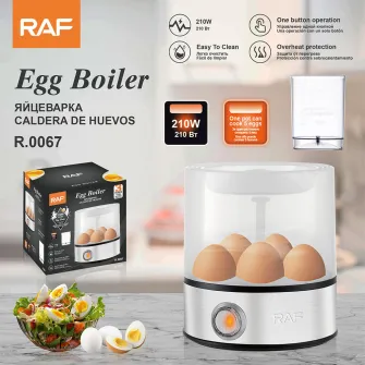Raf Egg Boiler for 5 Eggs R.0067, 210W