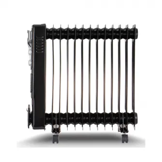 Raf Oil Radiator + Turbo Fan R.1329B, 13 Sections, 2900W, Black