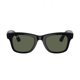 RayBan Meta Wayfarer S ShinyBk/G15 Green