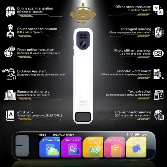 Translation Pen S08B 134 Languages/13 offline, 3.93