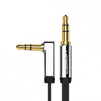 UGREEN Cable AUX 3.5mm to 3.5mm 90В° 1M Flat AV119