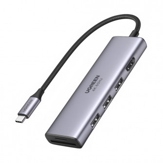 UGREEN HUB 6in1 Type-C 3.0 to HDMI 4K@60Hz + 3*USB-A 3