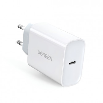 UGREEN Wall Charger 1*Type-C 3A 30W QC4.0, White