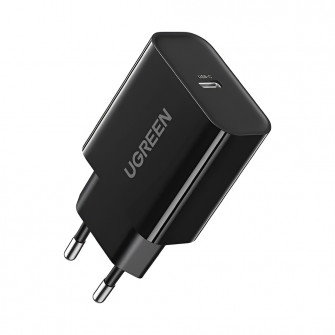 UGREEN Wall Charger Type-C PD3.0 20W EU CD137, Black