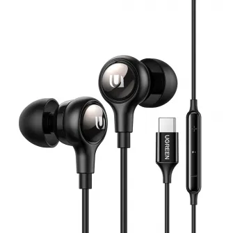 UGREEN Wired Earphones Type-C In-Ear | EP103, Black