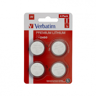 Verbatim Batteries CR 2450 3V 4pcs Blister