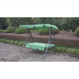 Leagan/balansoar cu spatar rabatabil pentru gradina/ter