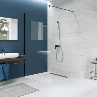 Cabina de dus walk-in Cersanit Mille S161-004, sticla t