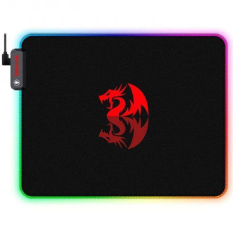 Mousepad gaming Redragon Pluto, Iluminare RGB, Negru